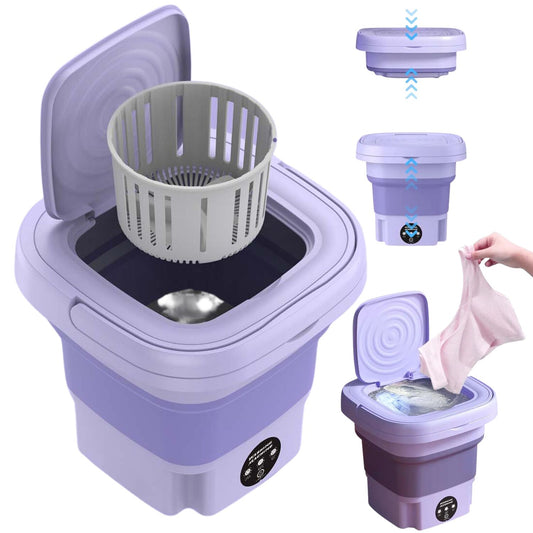Mini Lavadora De Ropa Plegable Portátil - Pago al Recibir + Envío Grátis